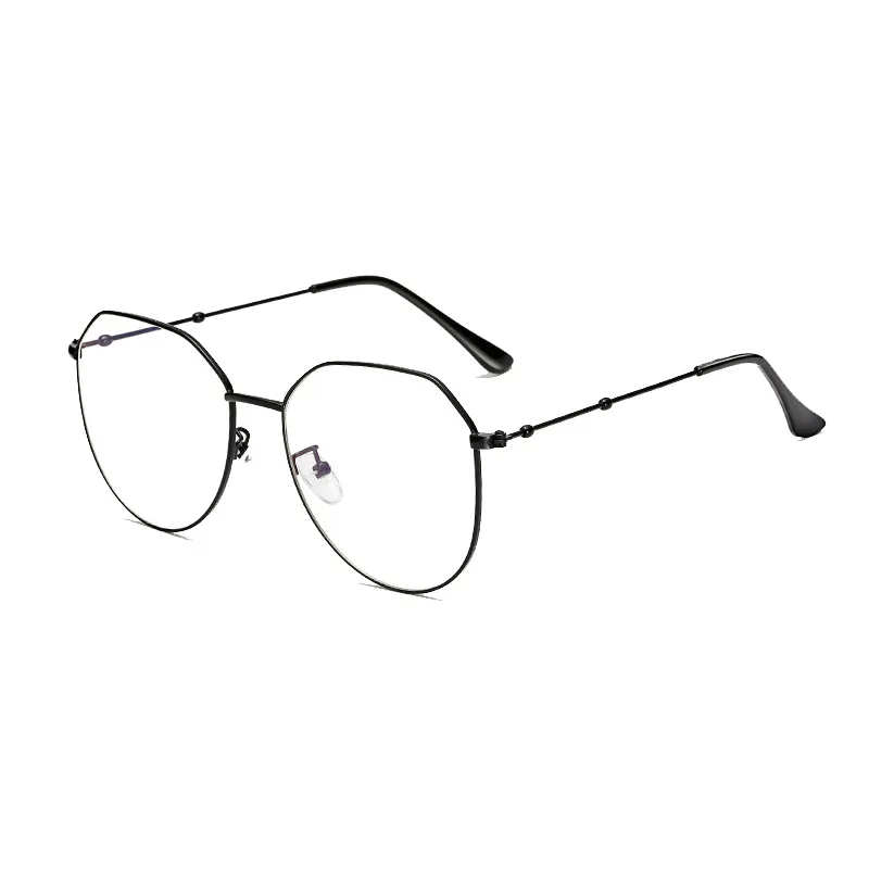 

SUMONDY Anti Blue Ray Myopia Glasses Prescription -0.5 TO -10 Women Men Metal Irregular Polygon Spectacles For Nearsighted UF115