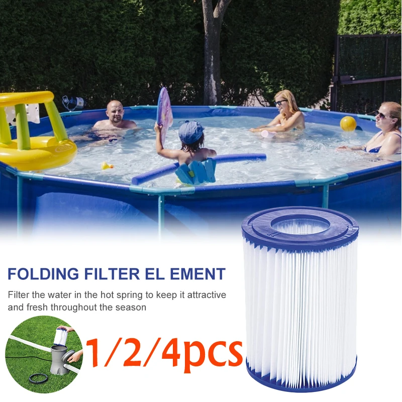 

1pc/2pcs/4pcs Swimming Pool Filter Cartridge SIZE II for Swimming Pool 58094 PUMP TYPE 2