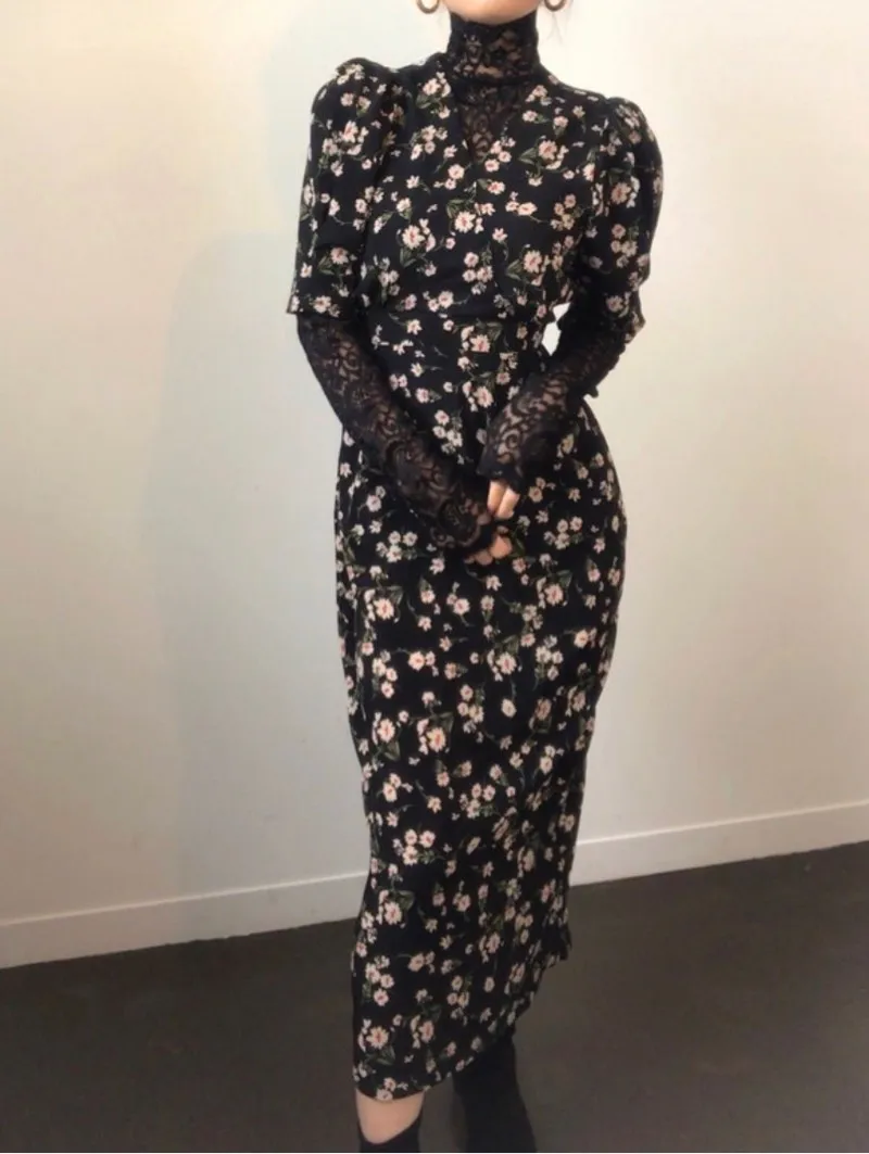 Шикарное Ретро женское летнее платье 2020 Повседневное с цветочным принтом