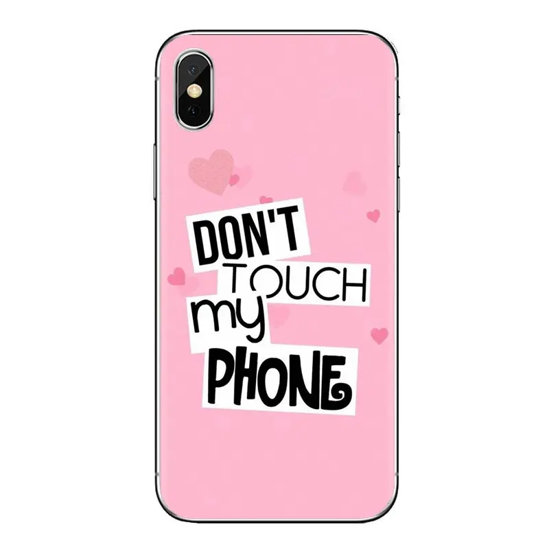 Не трогайте мой телефон плакат мягкий прозрачный чехол для Xiaomi Redmi 4 3 3S Pro mi 4i 4C 5 5s