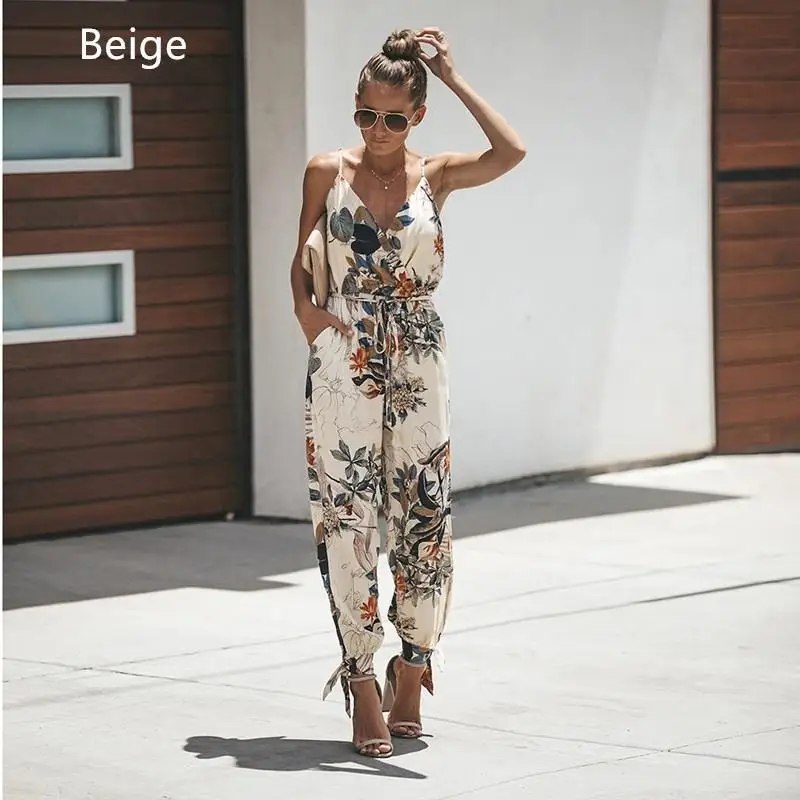 Женская обувь на каждый день Без рукавов С v-образным вырезом комбинезоны 2019