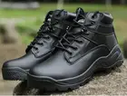 Мужские тактические ботильоны Swat, черные кожаные ботинки в стиле милитари для тренировок на улице, ботинки для пустыни, размеры 39-45, для осени и зимы