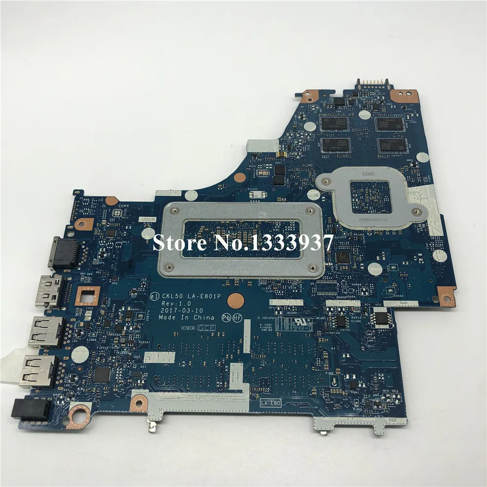 

924759-601 924759-001 928642-001 for HP Pavilion 15-BS Laptop Motherboard CSL50 CSL52 LA-E801P I7-7500U Mainboard