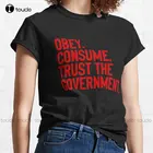 Классическая хлопковая футболка с надписью New Obey's Heat Trust
