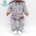 Одежда для куклы, размер 43 см, аксессуары для куклы born baby, модный спортивный костюм с капюшоном, розовый, фиолетовый, зеленый