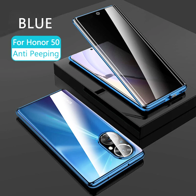 Защитный чехол для Huawei Nova 9 P30 Honor 50 Pro SE 60 Mate 40 магнитное двухстороннее закаленное