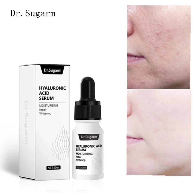 Hyaluronic Acid Гиалуроновая кислота уход за кожей лица Уход за кожей с сывороткой эссенция, сокращает поры Увлажняющий восстановление и Отбеливание анти-старения сухой крем для лица - Вес нетто: Hyaluronic Acid