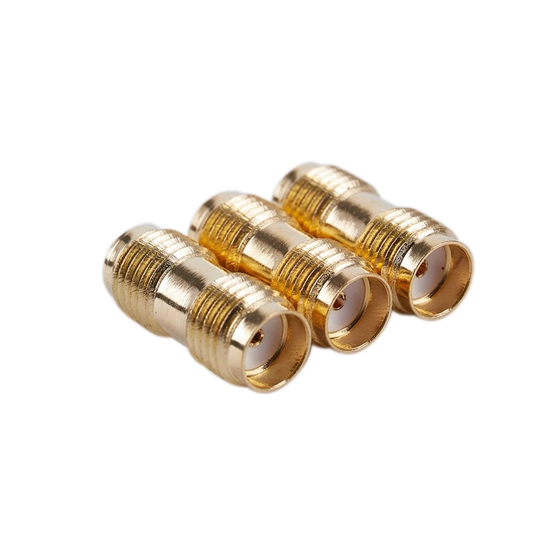 3x Gold RF Connector SMA Female to For Two Way Radio SMA-F Antenna Adapter | Обустройство дома