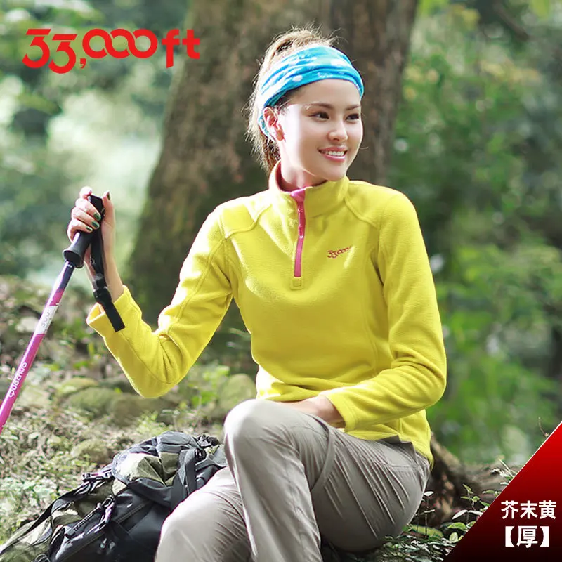 Весна Осень Женский пуловер флисовое пальто уличный для пешего туризма верховой