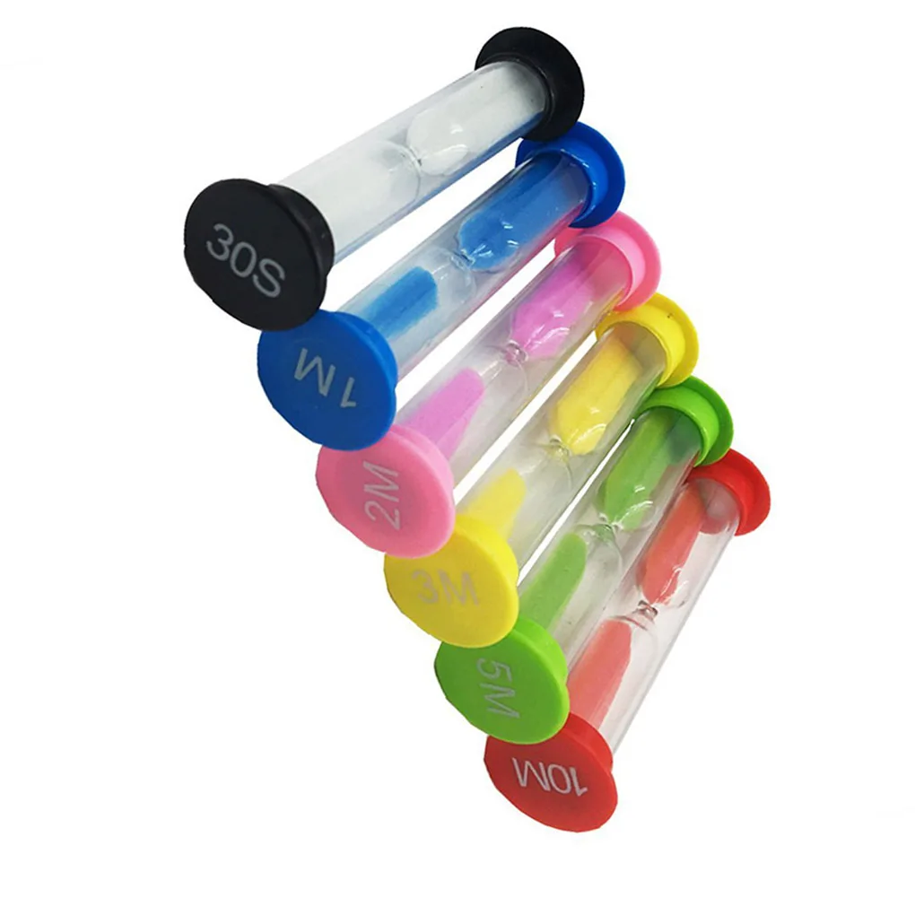 Пластиковые песочные часы с таймером набор для обучения детей 30 1 минута 2 минуты 3