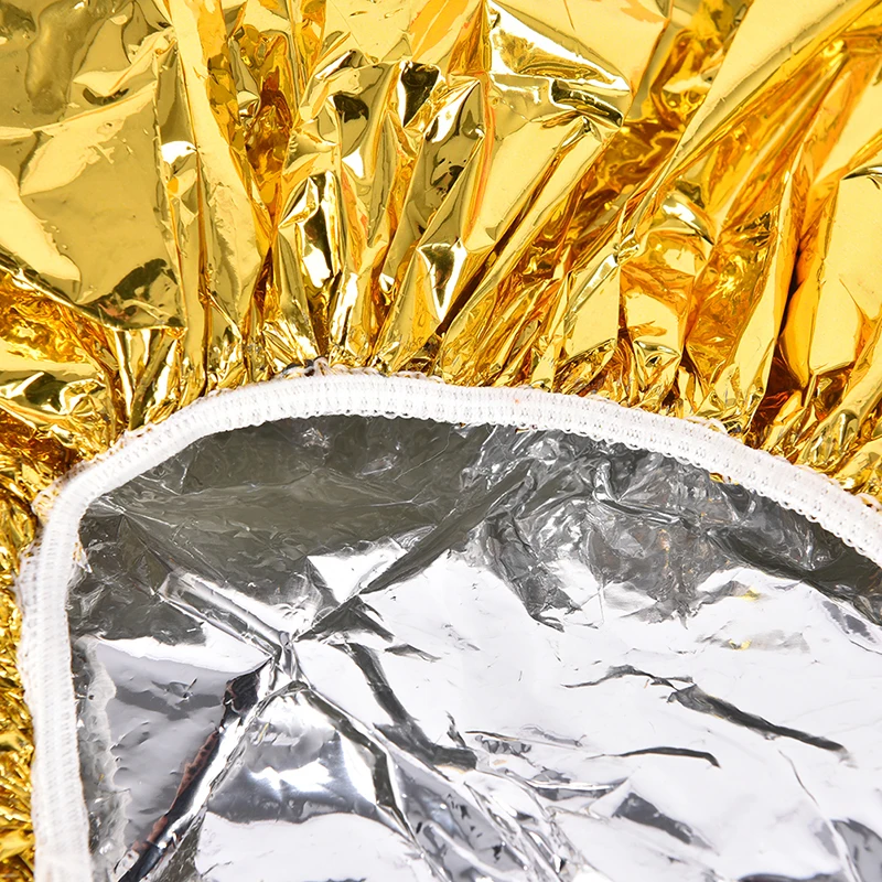 

1PC Hat Mask Cap Shower Caps One-off Bathing Elastic Aluminum Foil Hair Protector Styling Tools One-off Elastic Waterproof Tools