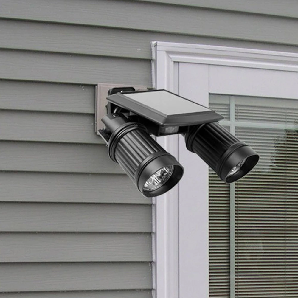 

Double-headed Motion Sensor Solar Wall light Spotlights Adjustable Waterproof Solar Light Outdoor Street /Garage /Garden Lights