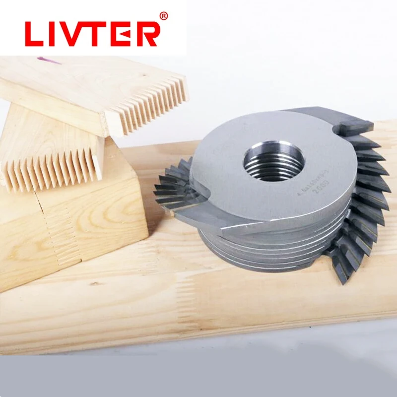 Livter 5pcs Woodworking Carbide TCT Finger Joint Cutter Wood Splicing Blades 160mmx4.0mm Cutting Deepth 12mm For Finger Shaper enlarge