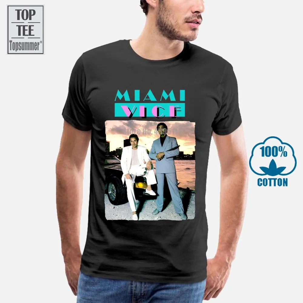 

Miami Vice V3 T Shirt White Movie Poster All Sizes S-5Xl.