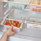 Новый органайзер для хранения в холодильнике, полка для хранения, перегородка для холодильника, раздвижной ящик, держатель для еды