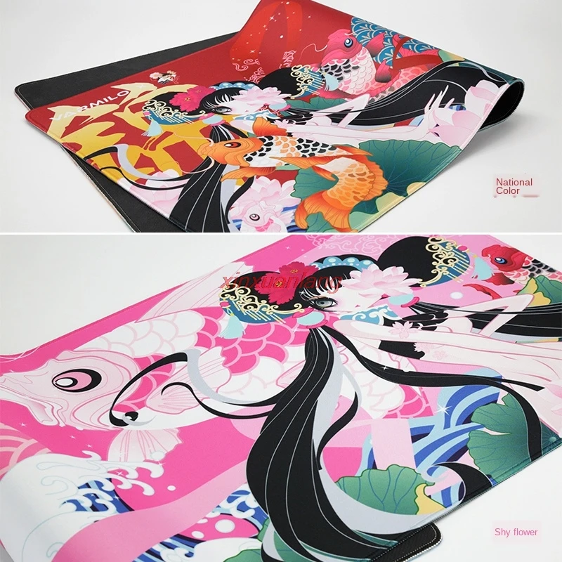 Коврик для мыши Varmilo Koi Безель нескользящий Настольный коврик домашних игр E-Sports |