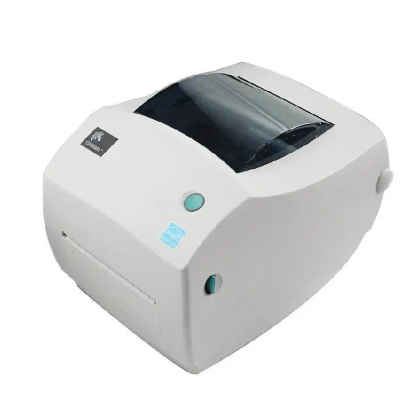 Zebra GK888T Настольный прямой тепловой/термотрансферный принтер этикеток, 4 дюйма/с скорость печати, 203 точек/дюйм разрешение печати, 4,0" Ширина печати