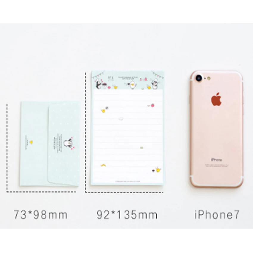 

1set/lot 92*135mm Cartoon Mini Four Selections Two Envelope And Four Paper Letter Gifts Supplies Envelopes For Invitations