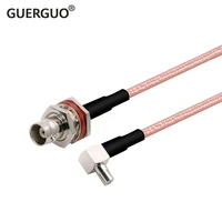 10pcs ts9 right angle to bnc female bulkhead pigtail 3g huawei zte modem extension cable rg316 3050100cm