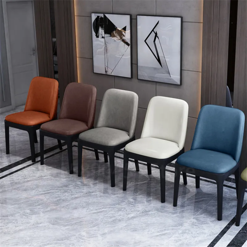 Домашний стул современного минимализма Nordic Simple Backrest Leisure Stool Creative Living Room Office.