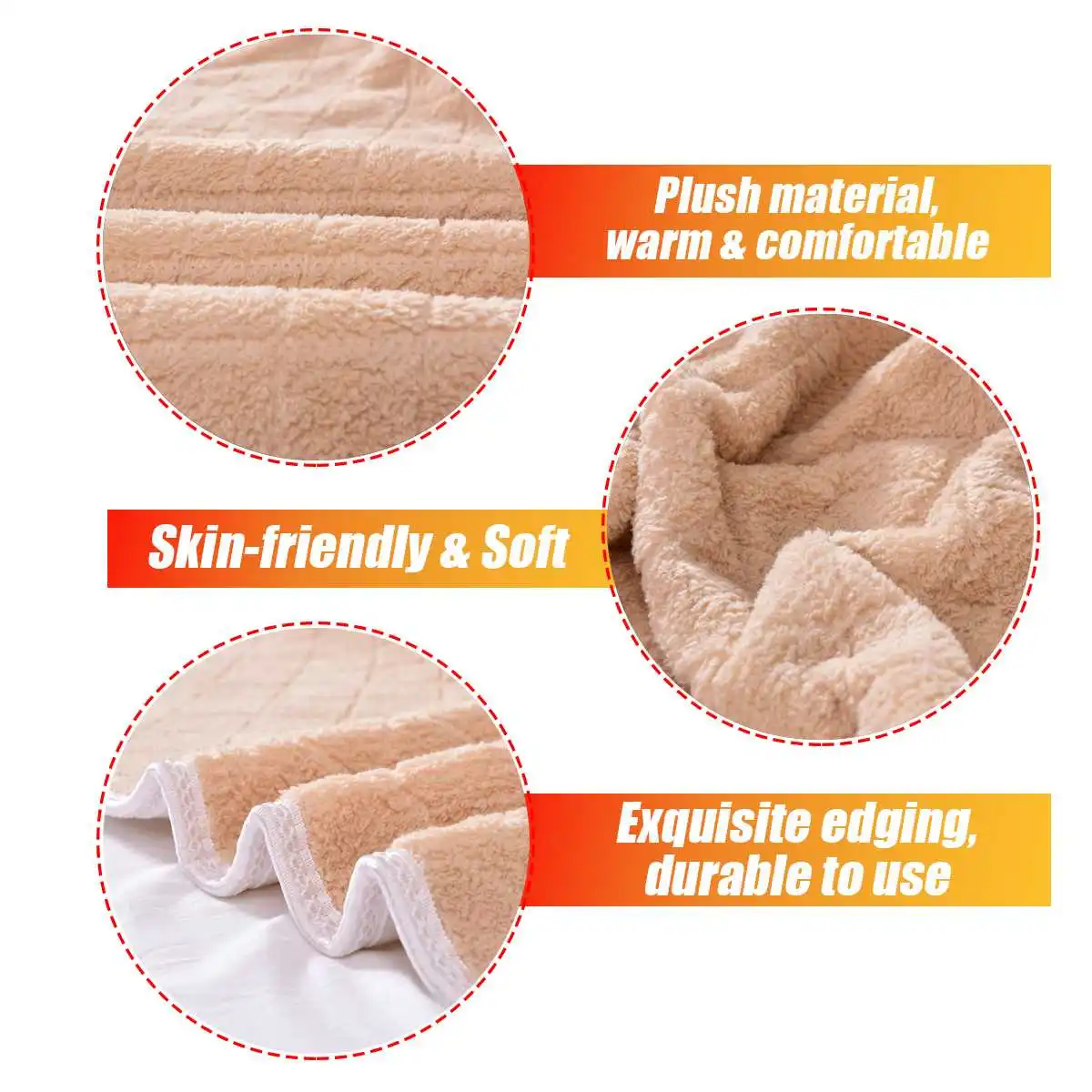 220V Winter Electric Blanket Warm Bed Heater Thermostat Mattress Soft Heating Security Warmer Carpet Pad | Дом и сад