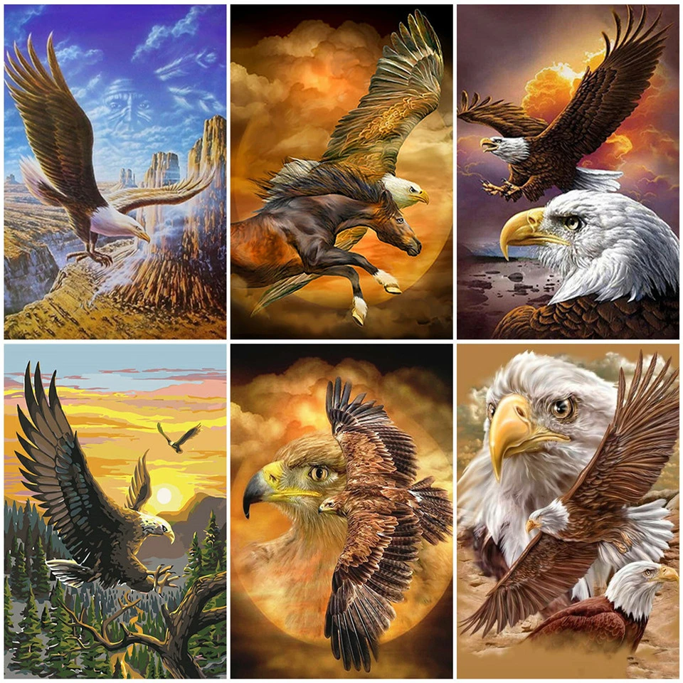 Раскраска по номерам AZQSD животное сделай сам рама акриловая краска домашний