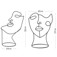 Абстрактная статуэтка "Лицо девушки". Сделана из металла. Обратите внимание какой бокал на 4 фото)) #5