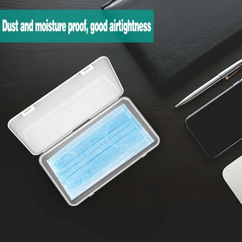 

Portable Anti-Dust Prevention Plastic Mask Storage Box Durable Pillbox Household Storage Collection Appliances Items