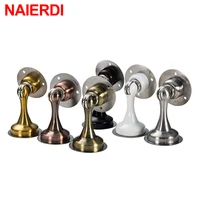 naieridi non punch sticker door stop water proof stainless steel magnetic door stopper furniture door hardware