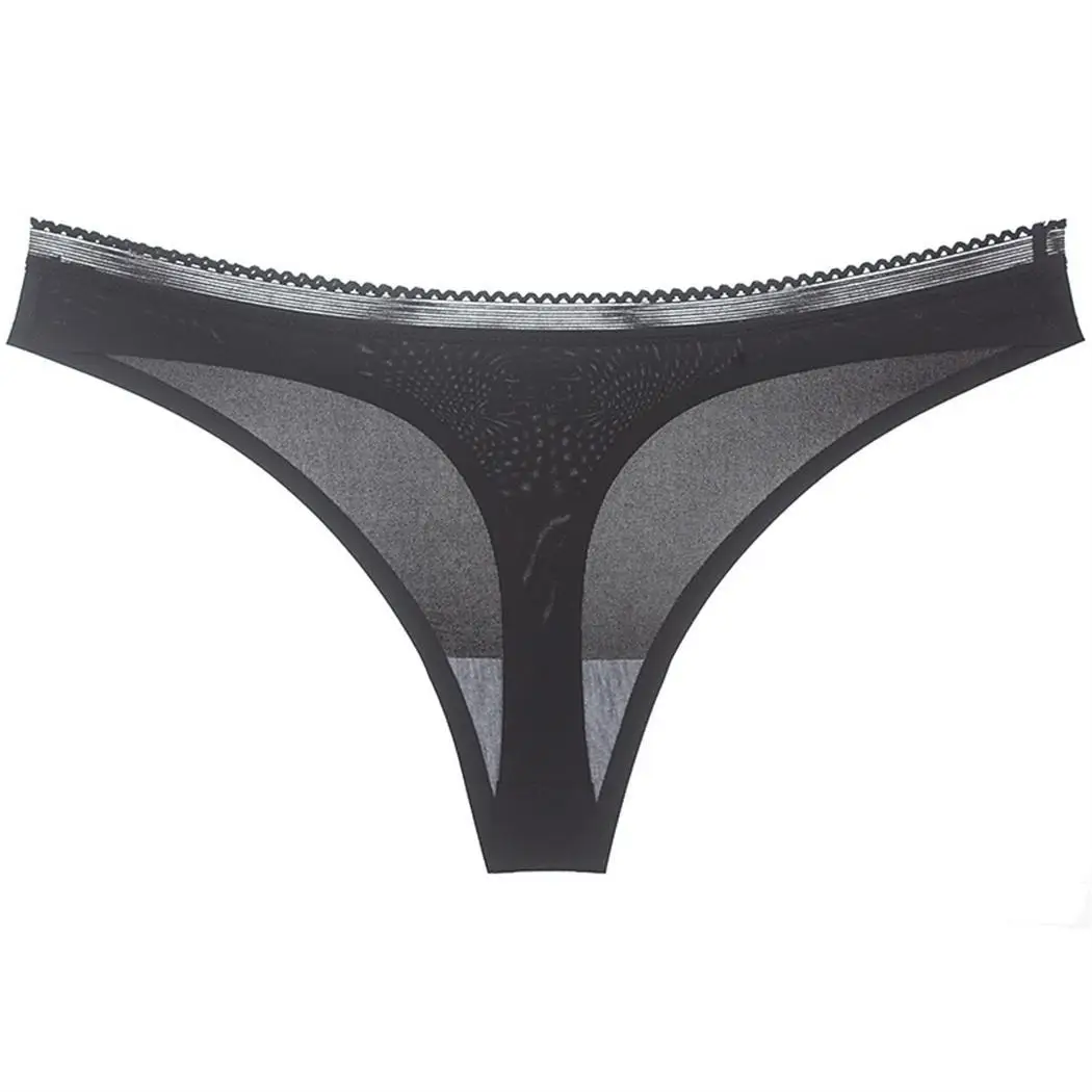 Женские стринги с низкой посадкой Однотонные трусы бесшовные нижнее белье |