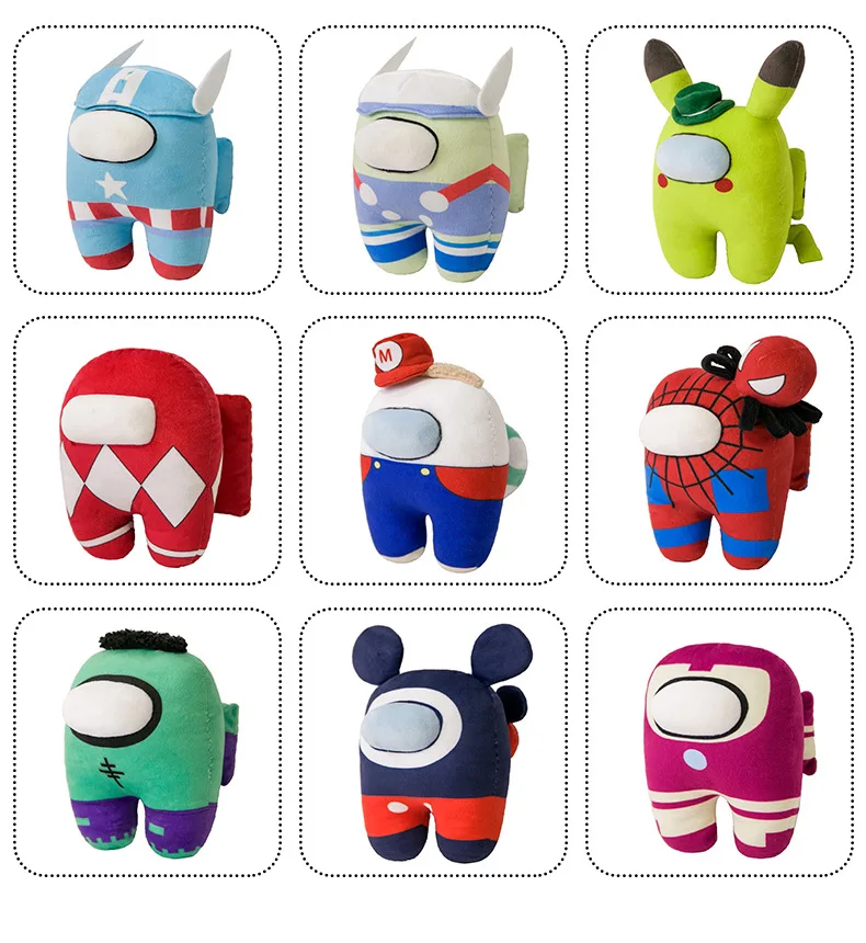 

Плюшевая подушка, плюшевая игрушка, кавайная 20 см, набивная кукла, космическая фигурка среди нас, Набивная игрушка для детей, игрушки, рождес...