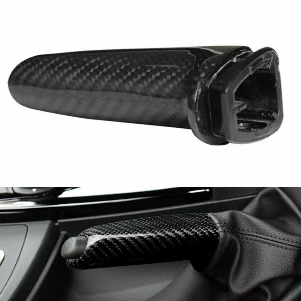 

Car Handbrake Brake Handle Cover FOR BMW E46 E90 E92 F30 F32 F80 Carbon Fiber Look OEM Brake Handle Accessories