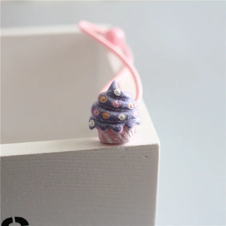 Детские резинки для волос милые эластичные Завязки с рисунком мороженого