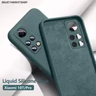 Чехол для Xiaomi Mi 11 10T Pro Note 10 Lite, жидкий силиконовый мягкий чехол-бампер для телефона Redmi Note 9 Pro 8 8T K40 Pro, чехлы