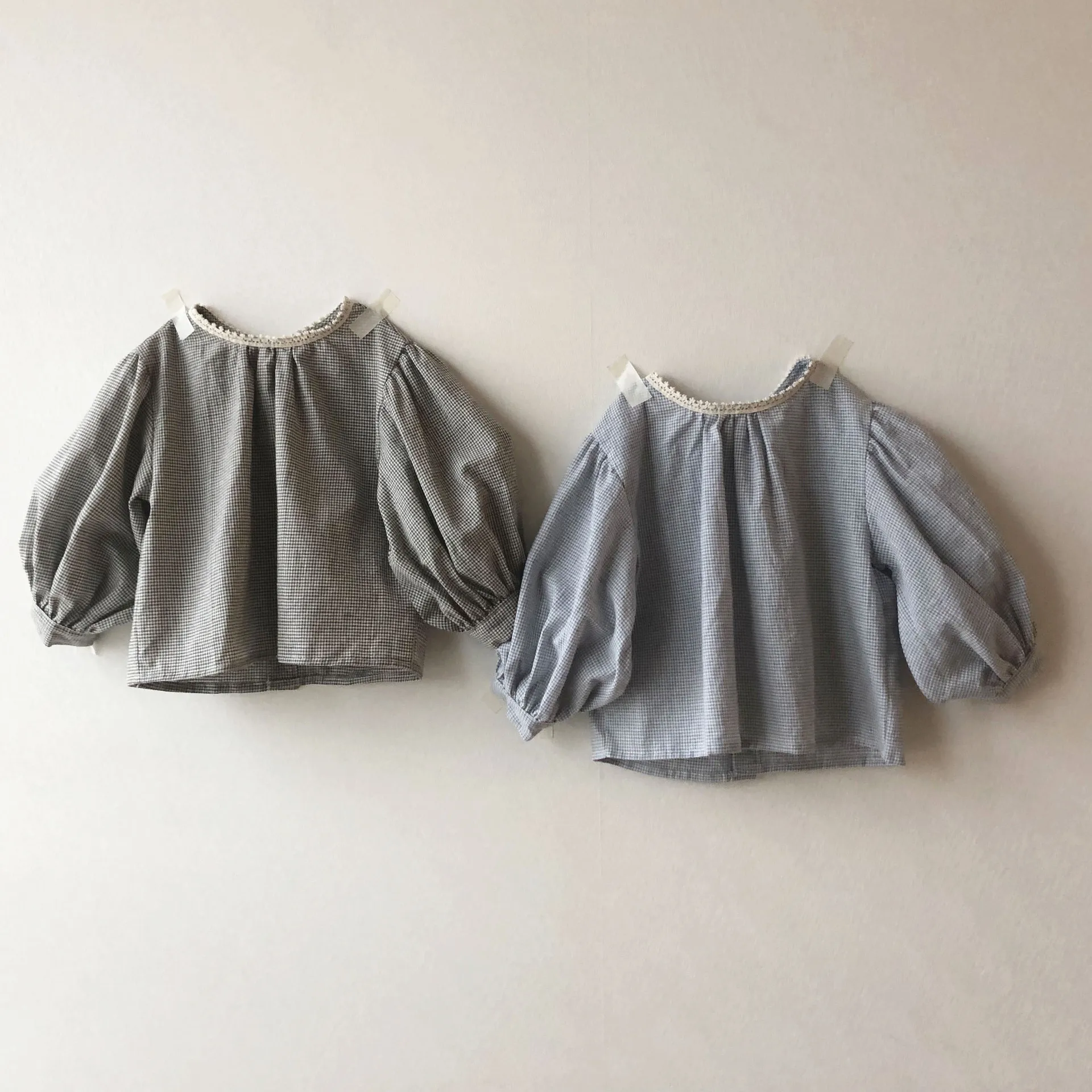 Весна лето 2020 детская одежда корейская рубашка с рукавами для девочек топы