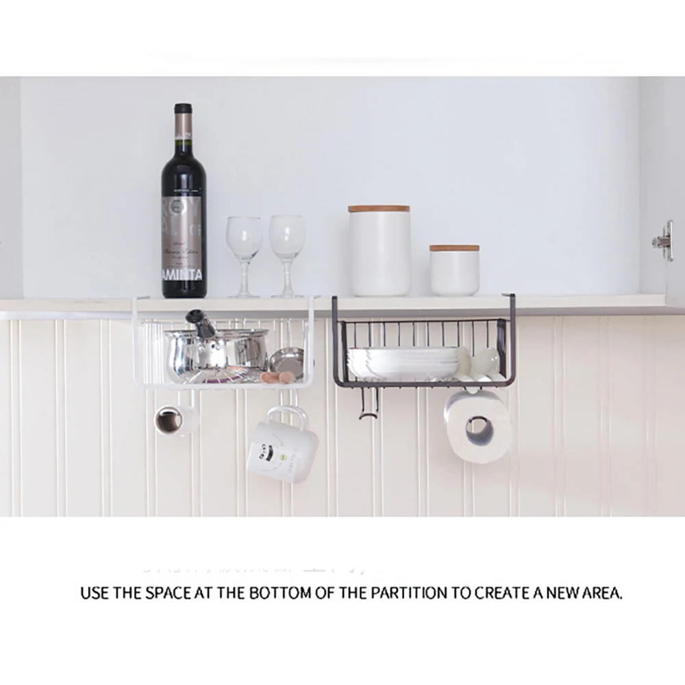 wonderlife kitchen storage container under shelf wire cabinet shelf iron storage basket tableware organizer stand kitchen free global shipping