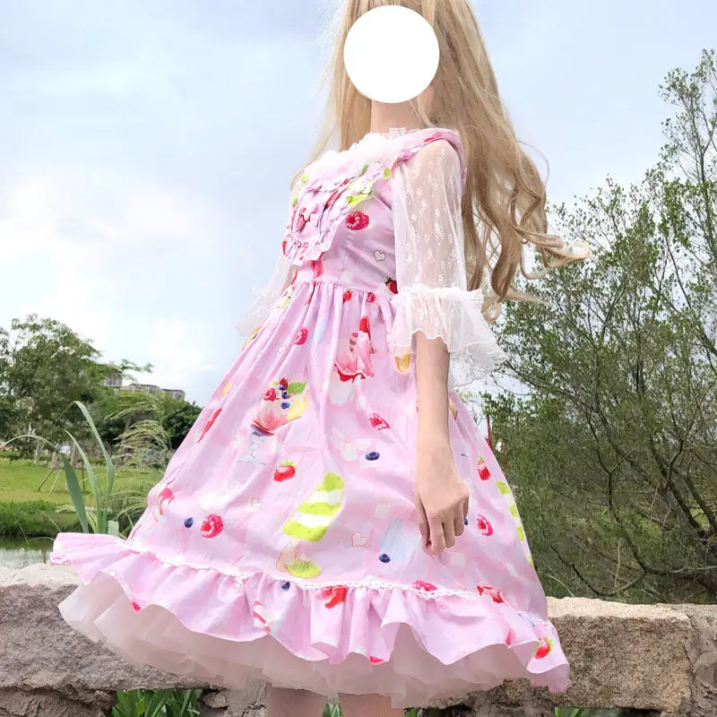 Женское платье новинка 2020 юбка в стиле &quotЛолита&quot Оригинальная доставка летняя