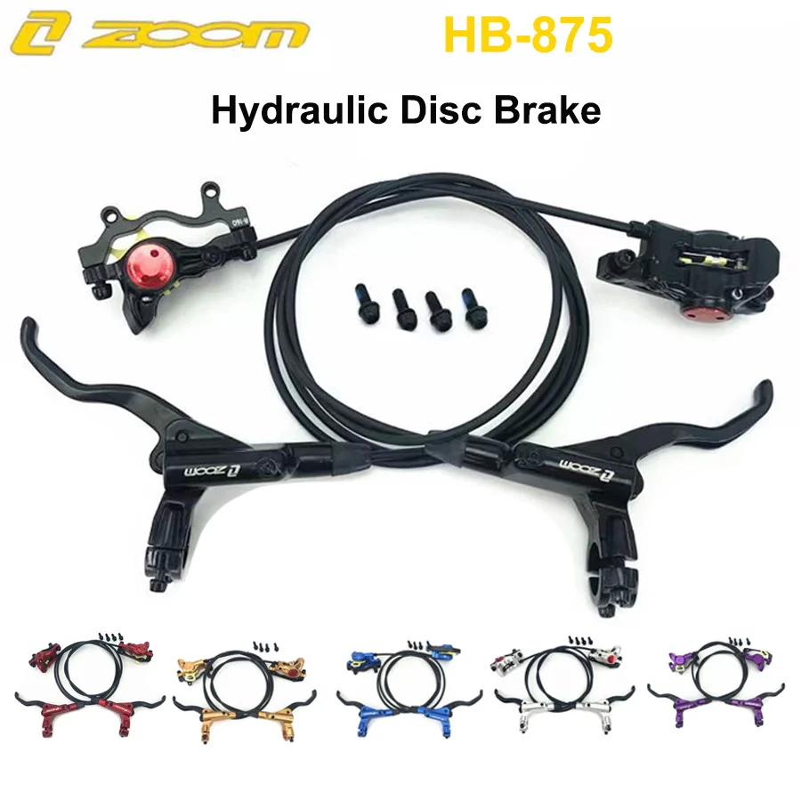 

Zoom HB 875 HB-875 MTB Hydraulic Disc Brake Front Rear Calipers Set 22MM Mountain Bike Left Right Brake Lever Kit Bicycle Brake
