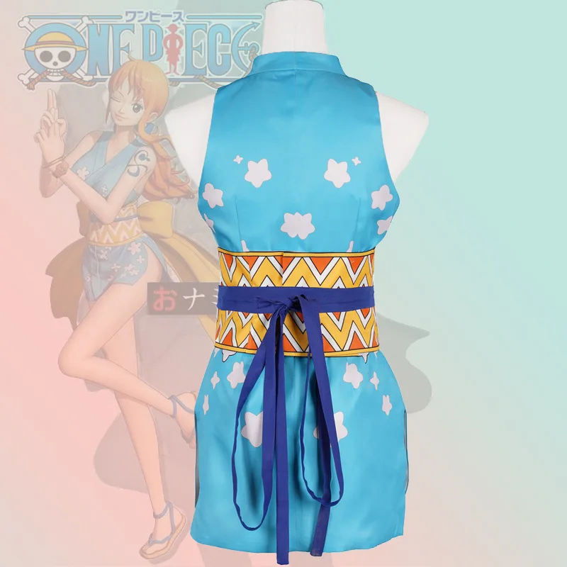 

One Piece Wano Country Nami Cosplay Costume Wanokuni Style Nami Dress Outfit Halloween Carnival Costumes