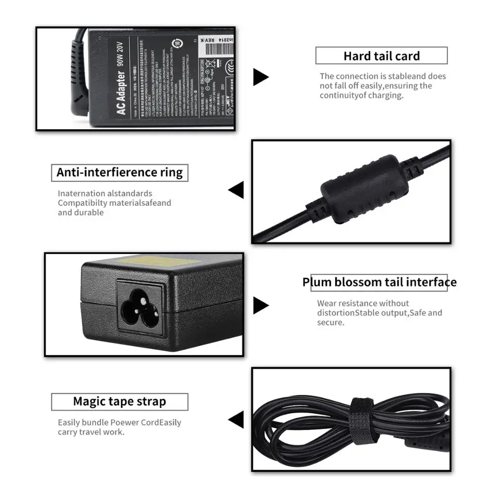 

20V 4.5A 90W Replacement AC Adapter Charger For Lenovo Thinkpad E420 E430 T61 T60p Z60T T60 T420 T430 F25 Notebook Power Supply