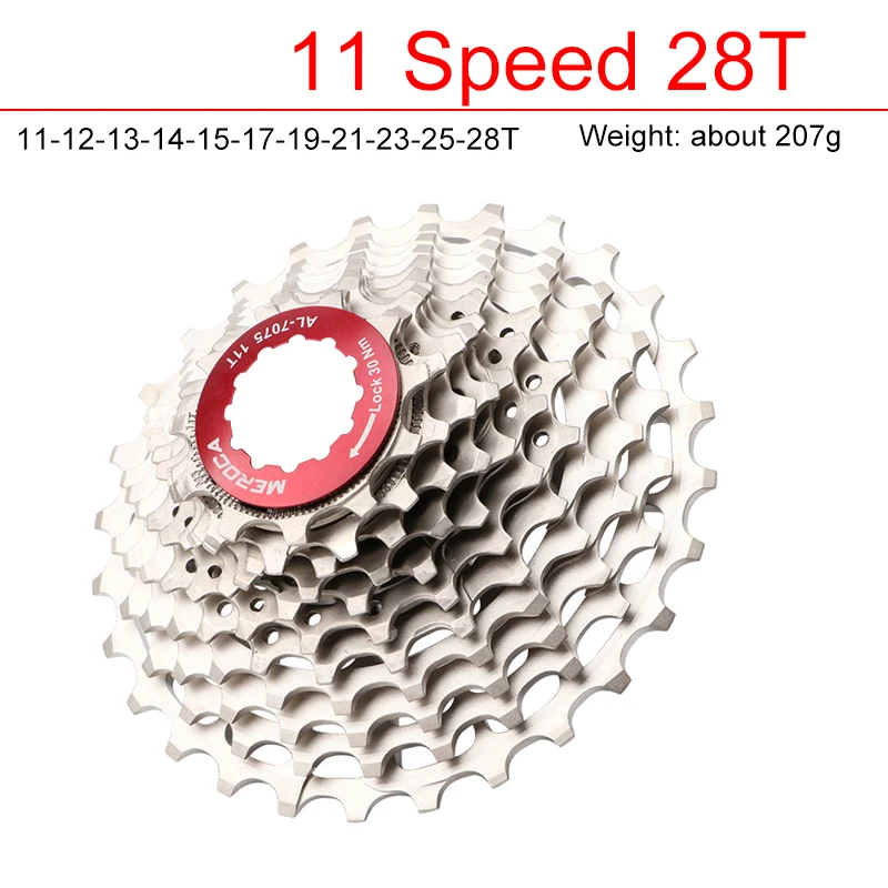 Кассета для дорожного велосипеда Meroca 11 скоростей 11-28T 11-32T 11-34T 11-36T CNC сверхлегкие