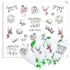 2022 Зима Новое поступление Рождество Новый год дизайн ногтей водная переводная Наклейка Декор слайдер переводка сделай сам инструмент для маникюра