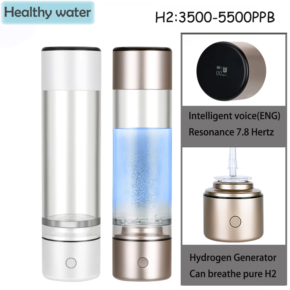 

Smart Cup Molecular Resonance MRETOH 7.8 Hertz 5000ppb Hydrogen Water Generator Bottle Electrolysis Ionizer Pure H2 Ventilator