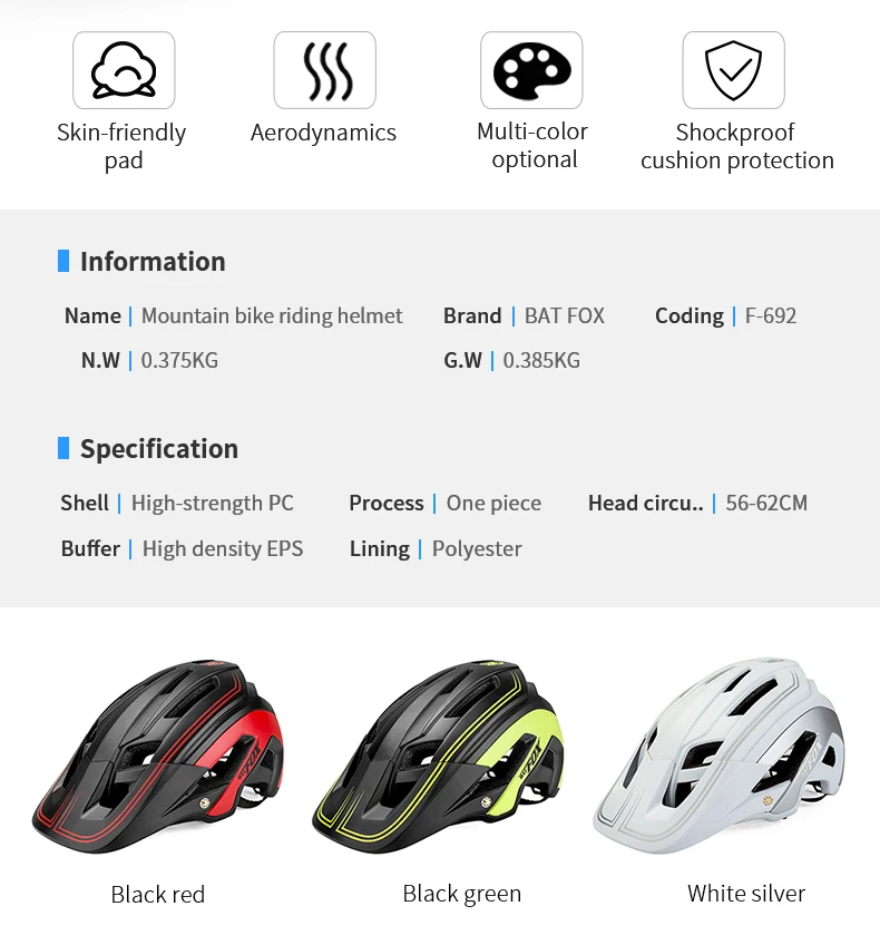 BATFOX новейший велосипедный шлем интегрально Формованный велосипедные шлемы