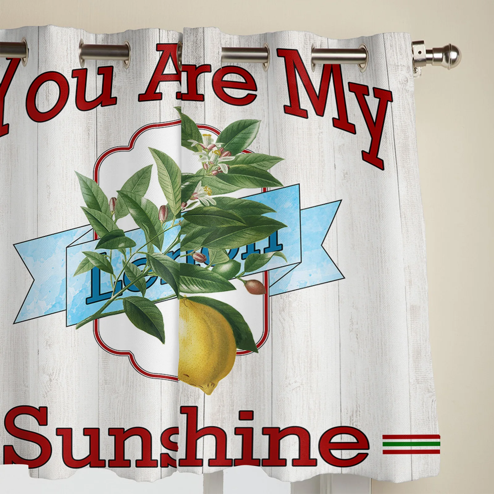 Летние лимонные винтажные окрашенные оконные шторы домашний декор для спальни