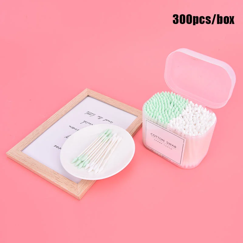 

300 шт., одноразовые ватные тампоны для чистки ушей