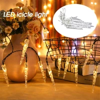 100 led frozen icicle string lights fairy light colorful led light strip indoor outdoor lighting home decoration garden lamps