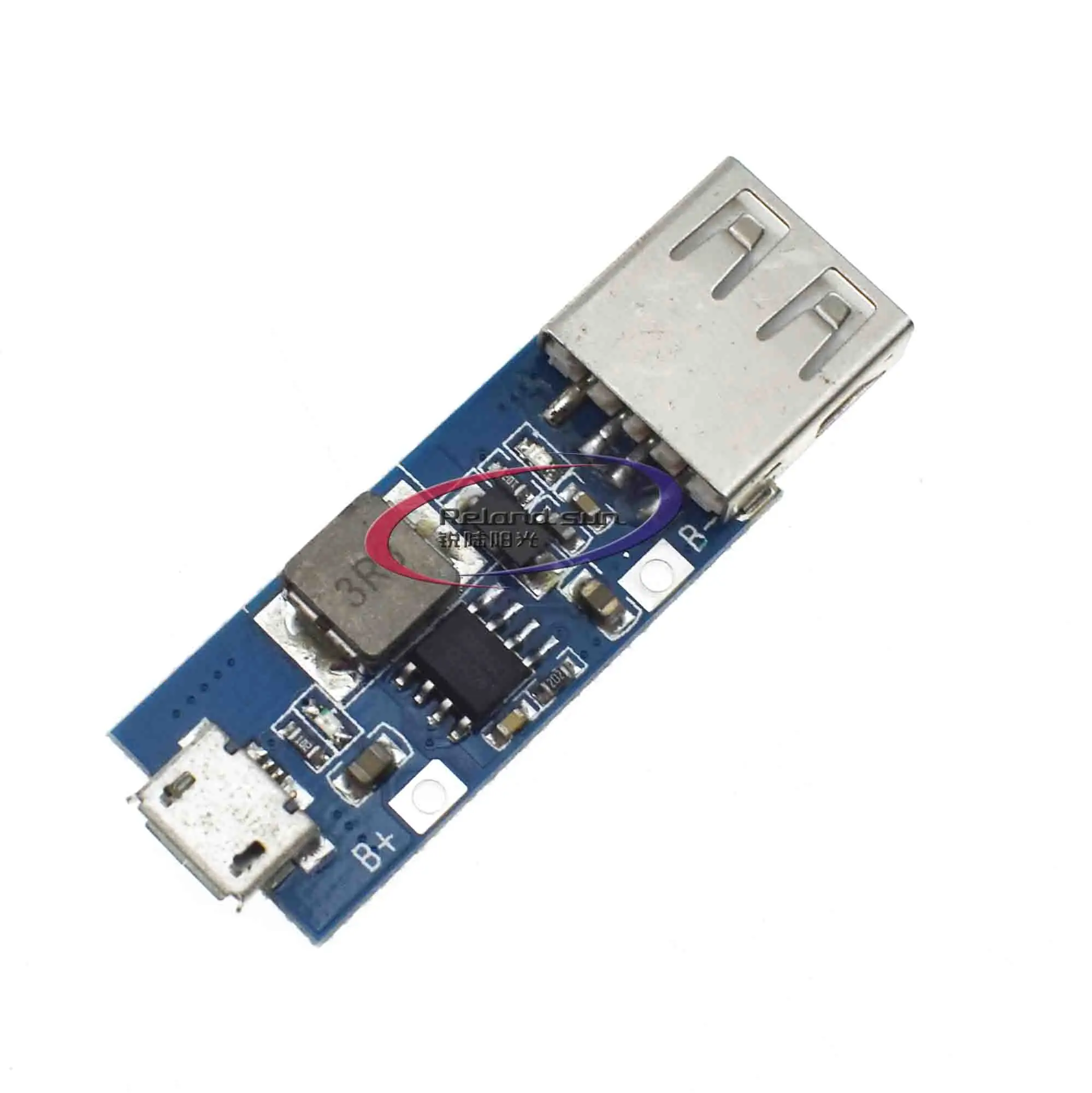 DC-DC boost module 3V3.3V3.7V4.2V to 5V1AUSB mobile power charging treasure circuit board | Электронные компоненты и