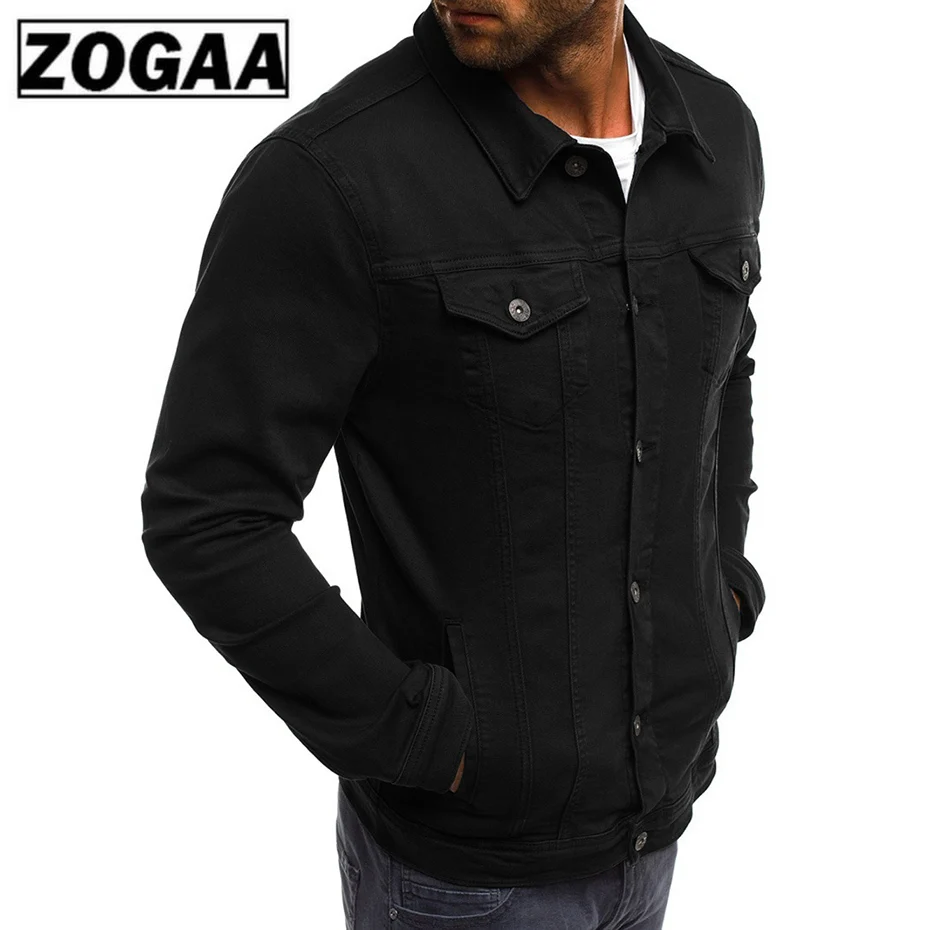 Zogaa Весенняя новинка джинсовая куртка одноцветная простая брендовая в режиме