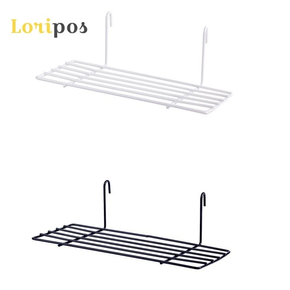 

Metal Iron Mesh Shelf Mounting Tray Shelf Baskets Shelf Hanger Hooks Storage Organizer Display Wall Mounted Basket Tray Rack